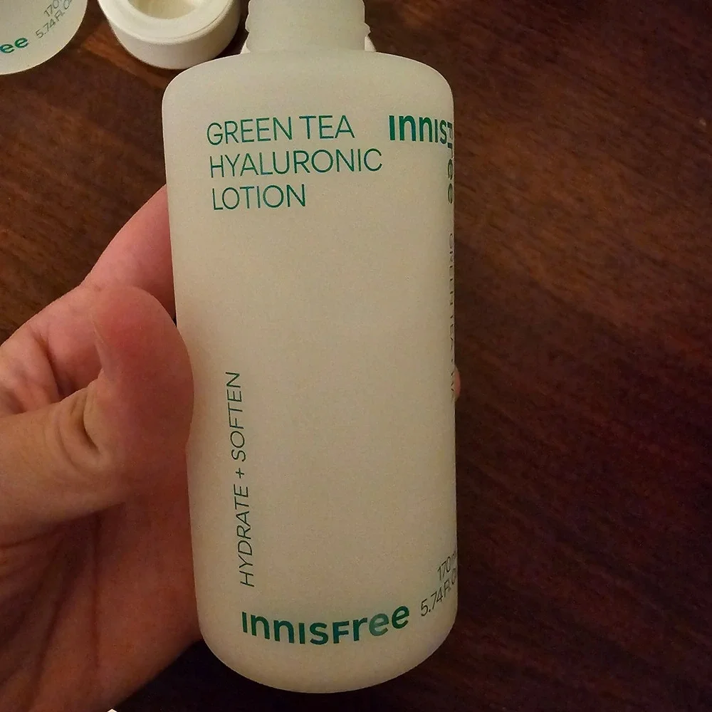 Innisfree Green Tea Hyaluronic Skin Care Set 170mL Toner & Lotion Duo New Sealed